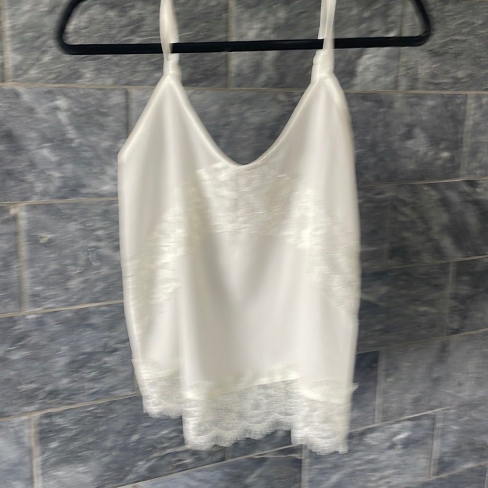 White Camisole with lace detail,